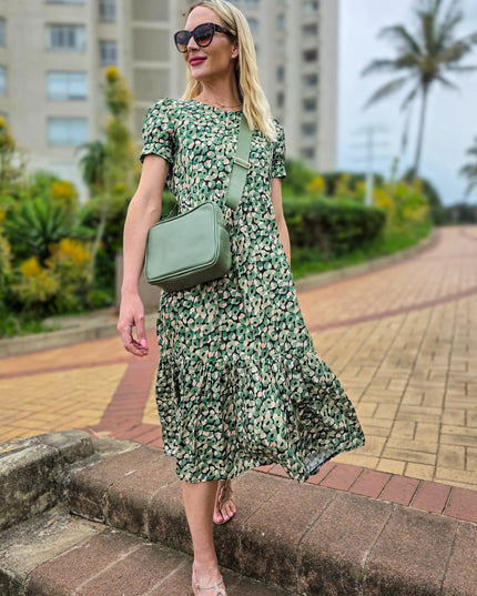 Florence Leopard Meadow Dress