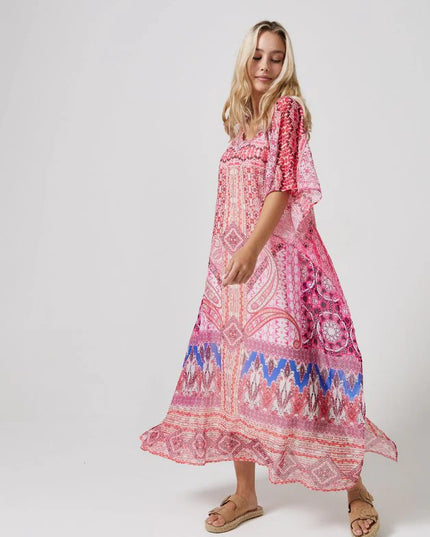 Pretty in Pink Kaftan
