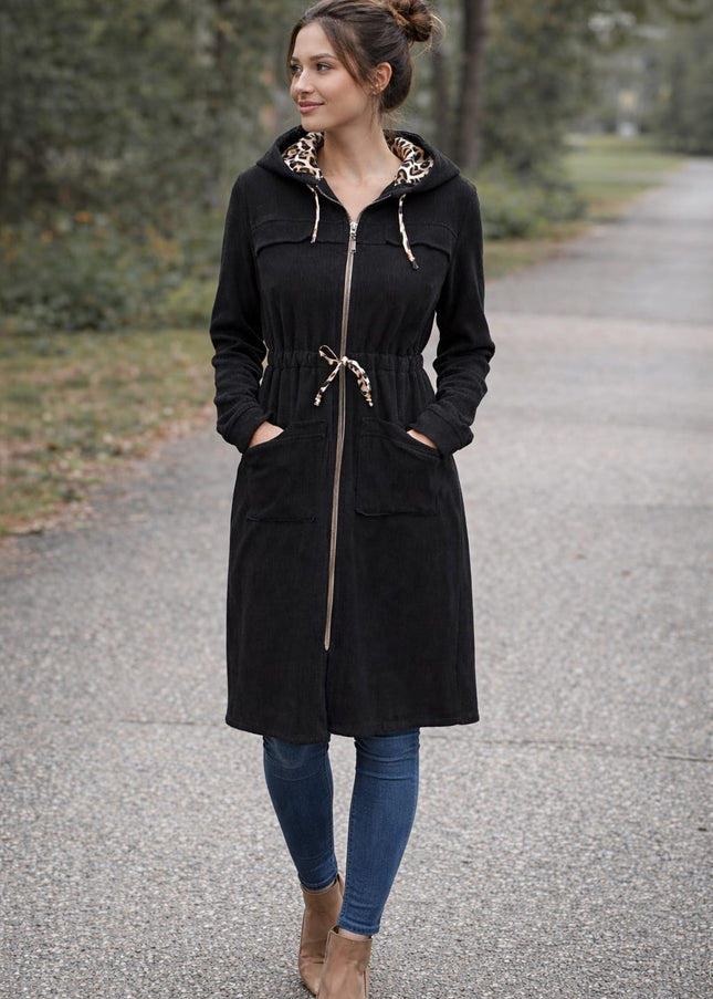 Amira Hoodie - Knitted Black