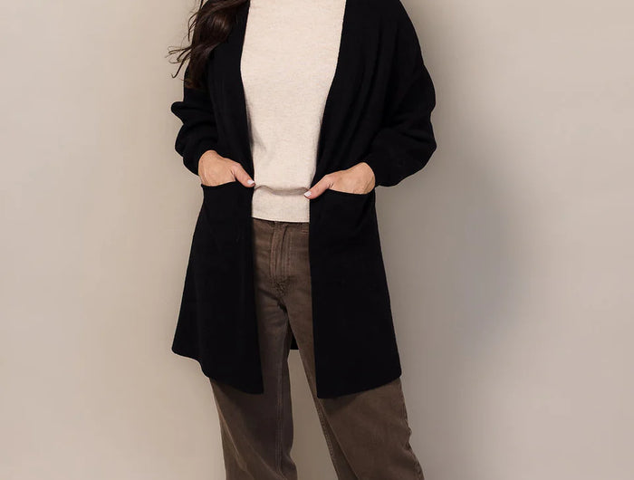 <h1>Arch Cardi Coat - Black</h1>