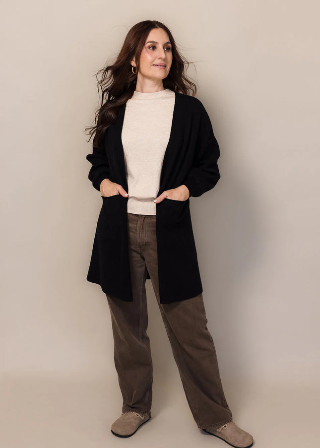 Arch Cardi Coat - Black