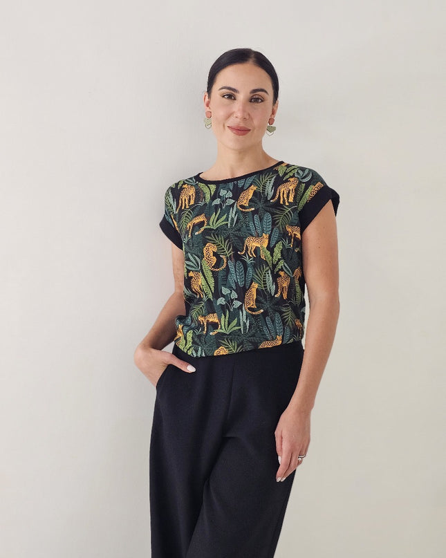 Simone Leopard Top