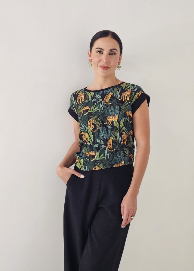 Simone Leopard Top