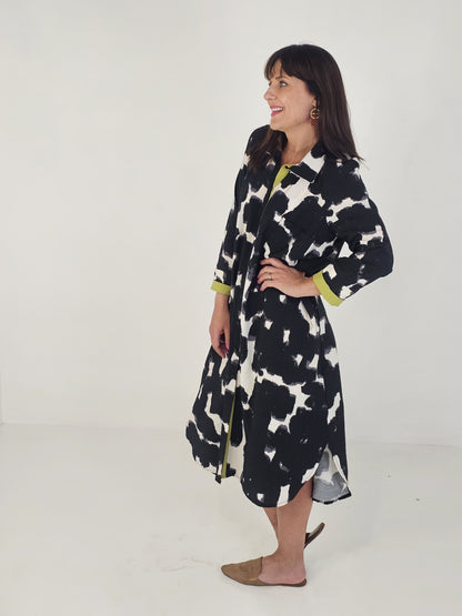 Savannah Dress - Black and White