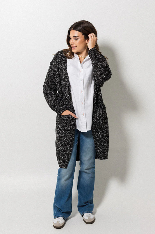 Salt And Pepper Cotton Cardigan