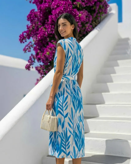 Kyla Vintage Blue Dress