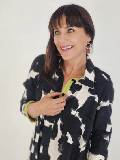 Savannah Dress - Black and White