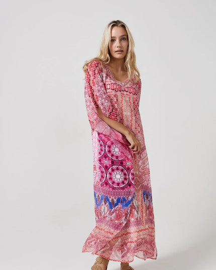 Pretty in Pink Kaftan