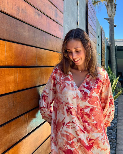 Mandarin Shirt Dress