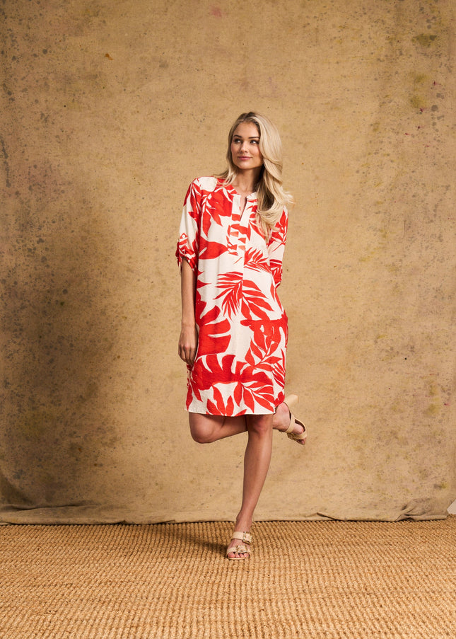 West Belted Tunic Orange