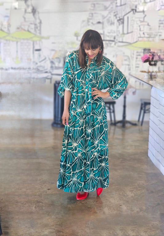 Sally Maxi Jade Dress
