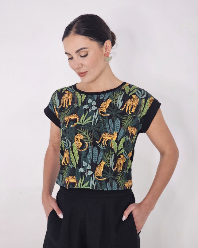 Simone Leopard Top