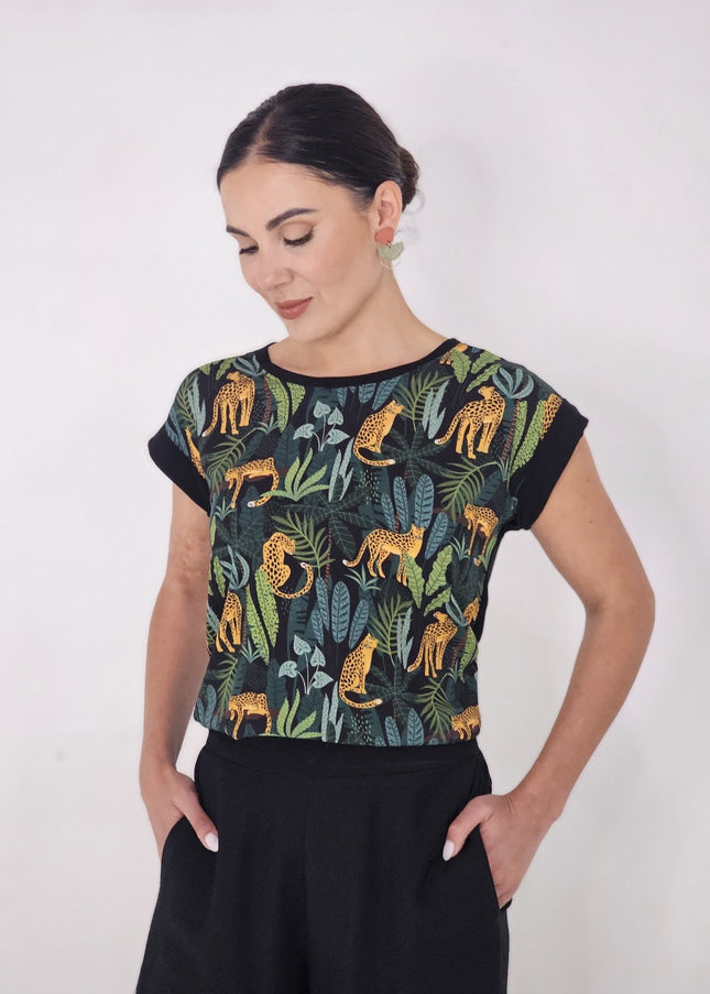 Simone Leopard Top