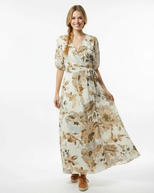 Nicole Wrap Dress - Desert Floral