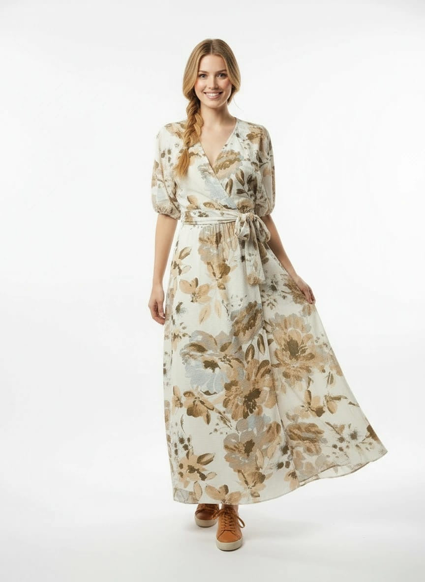 Nicole Wrap Dress - Desert Floral