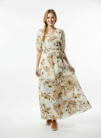 Nicole Wrap Dress - Desert Floral