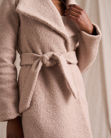 Boiled Wool Coat - Mink