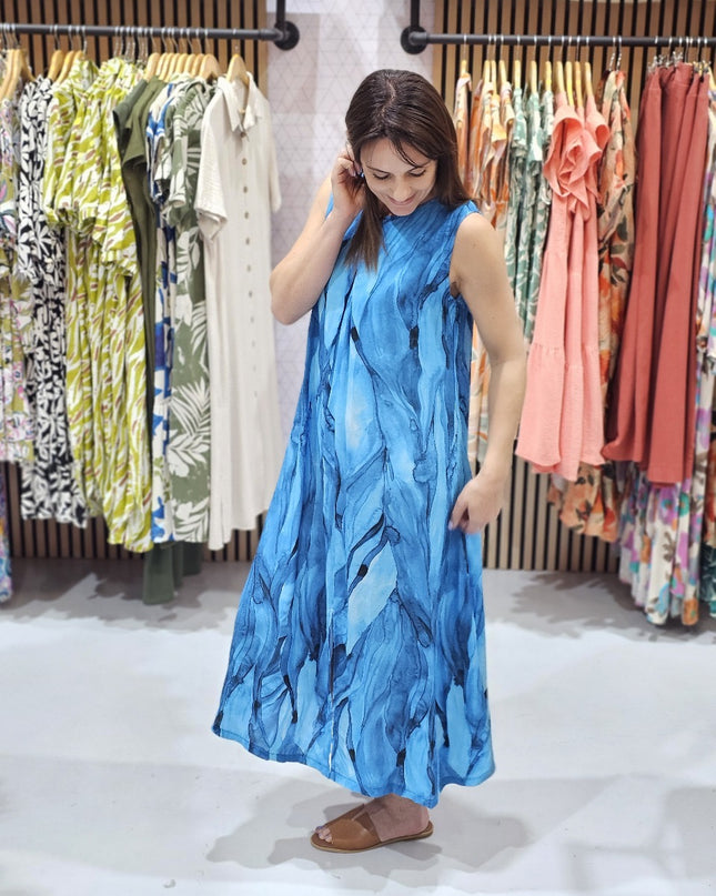 Louise Dress - Ocean Haze