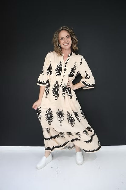 Paisley Cream Dress