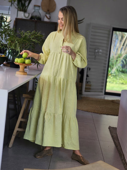 Sally Maxi Lime Dress