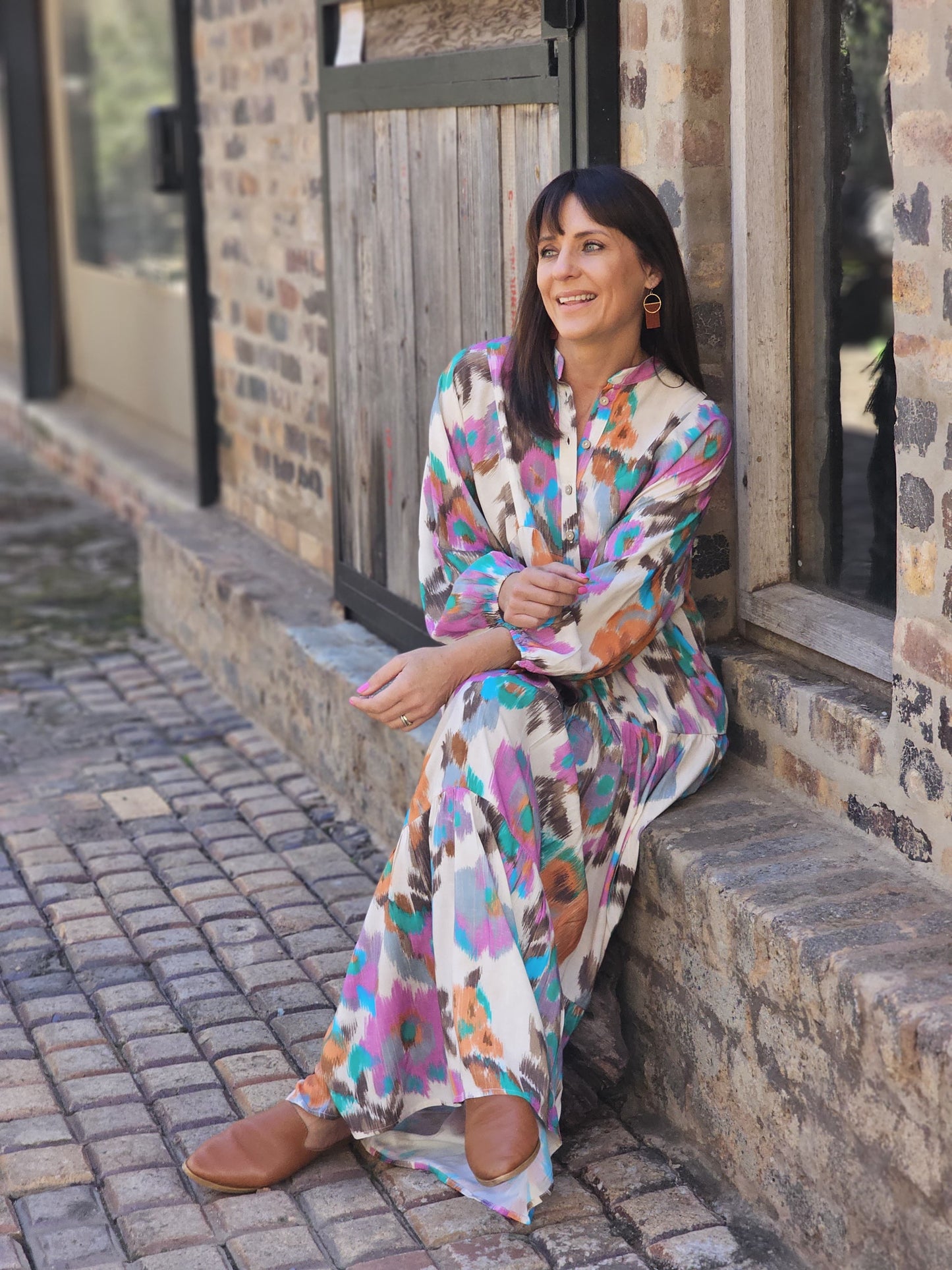 Sally Maxi Warp Floral Dress