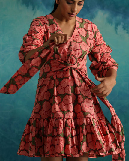 Strawberry Fields Knotted Dress