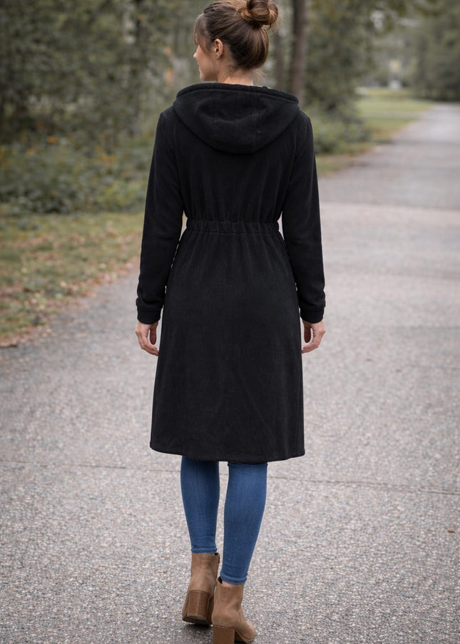 Amira Hoodie - Knitted Black