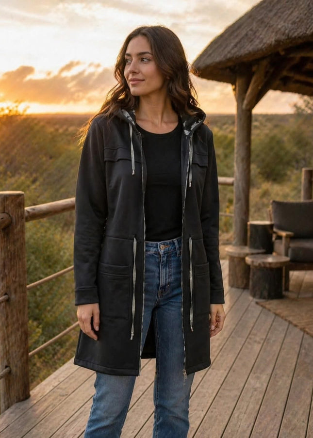 Amira Hoodie Soft Shell - Midnight