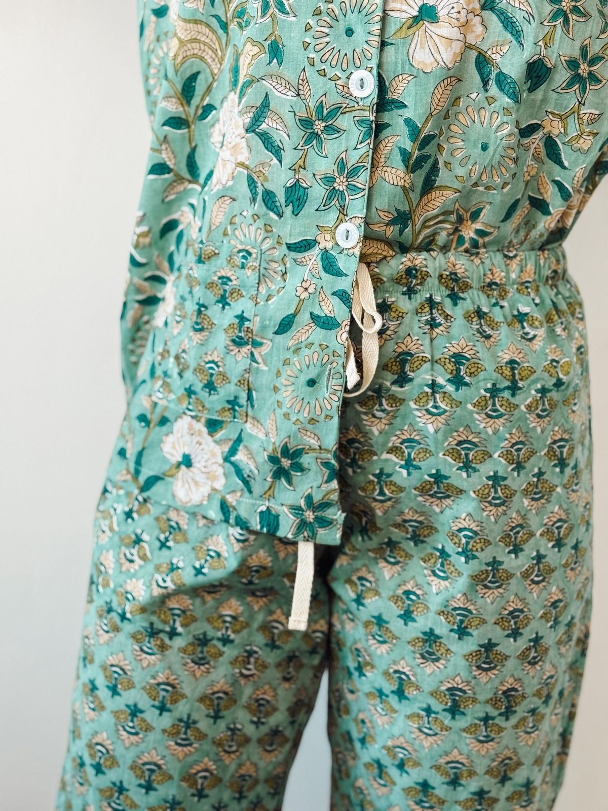 Short Sleeve Indian Cotton Pjs
