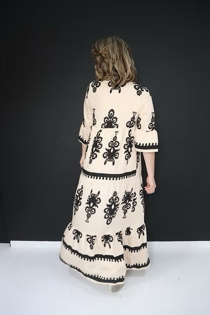 Paisley Cream Dress