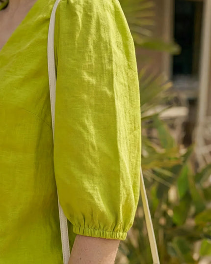 Luca Chartreuse Blouse