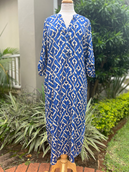 Carin Geometric Blue Tunic