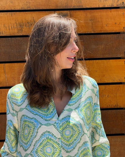 Raindrop Shirt Dress