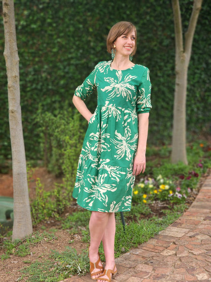 Abbey Green Midi Dress