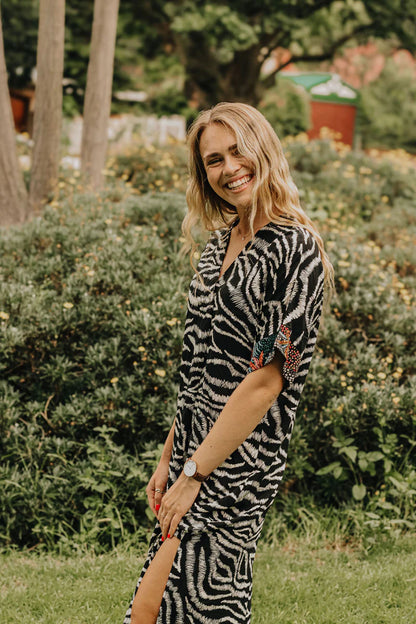 Larissa Zebra Dress