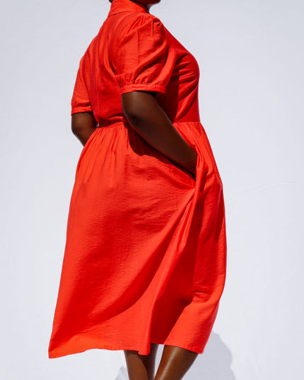 Alex Classic Tangerine Dress