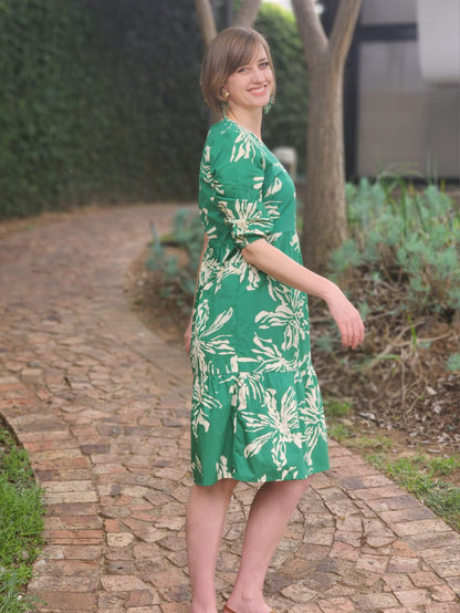 Abbey Green Midi Dress