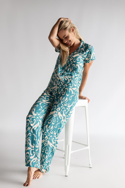 Aqua Short Long Pj Set
