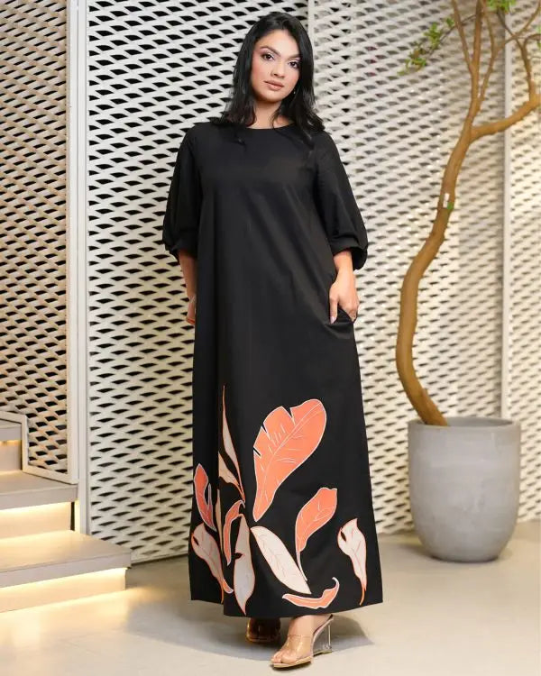 Applique Maxi Dress