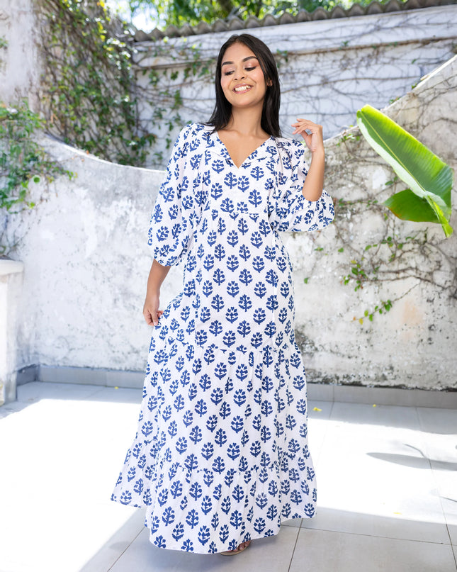 April Maxi Blue Dress