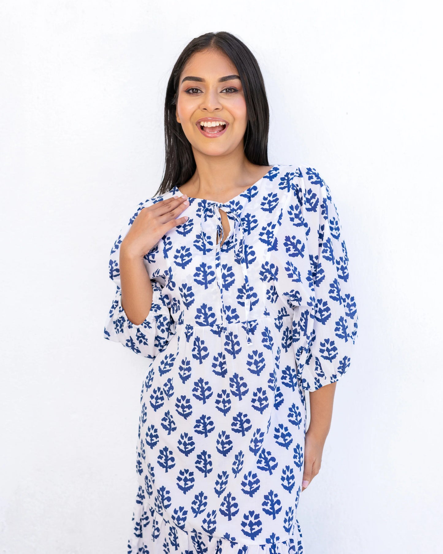 April Maxi Blue Dress