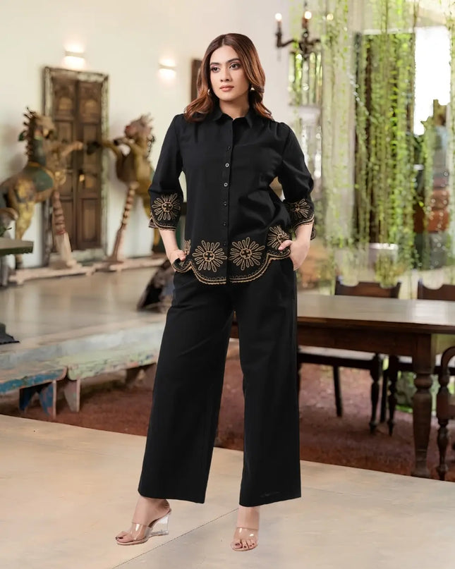Midnight Scallop Coord Set