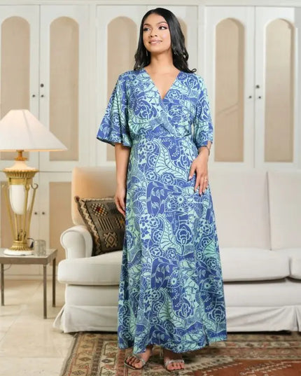 Botanical Wrap Dress