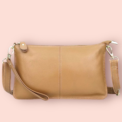 Genuine Leather Butterscotch Clutch