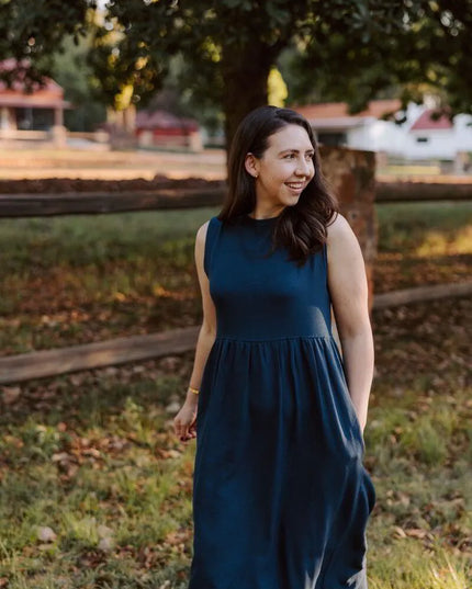 Hannah Dress in Navy