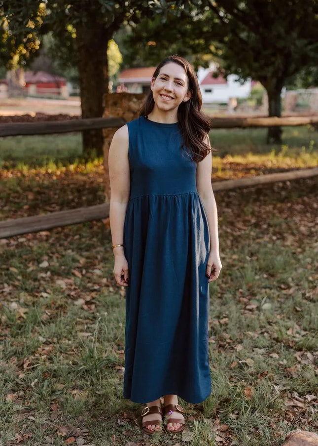 Hannah Dress in Navy