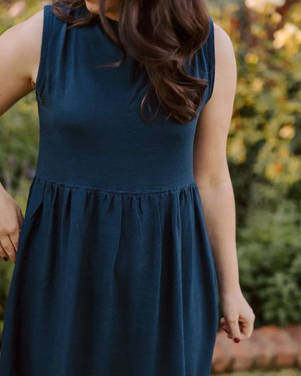 Hannah Dress in Navy