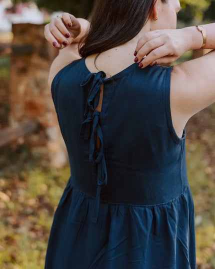 Hannah Dress in Navy