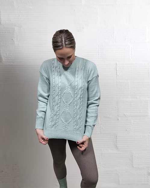 Sage Pattern Knit