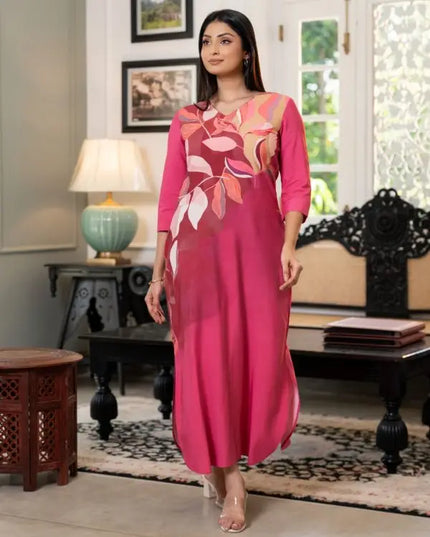 Botanical Leaf Dress